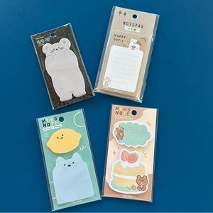 Cute Stationary Notepad Set